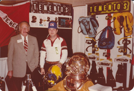 DESCO designer Thomas B. Fifield at Tementos diving show