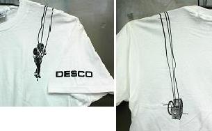 DESCO Dive T-Shirt with Diver & Handpump wrapped to back