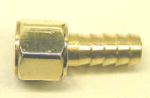 Female Air Hose End Fitting w/Barb for 3/8\" I.D. Hose