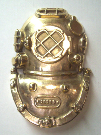 Mark V Helmet Plaque | Diving Helmet Wall Art | Deep Sea Diving ...